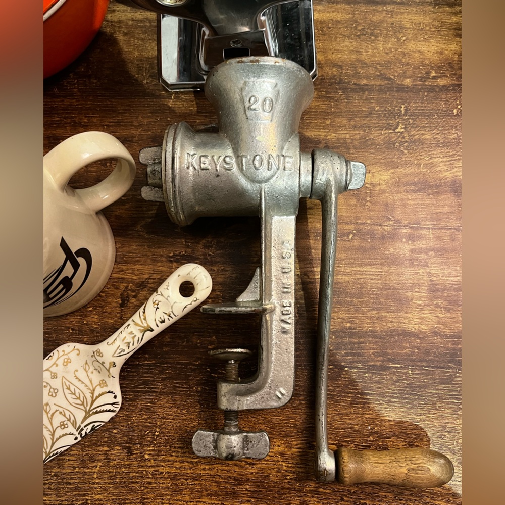 Vintage Antique Keystone #20 Meat Grinder Made in USA